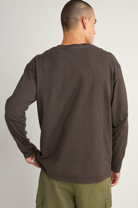 Rhythm Flame Printed Vintage T-Shirt Black