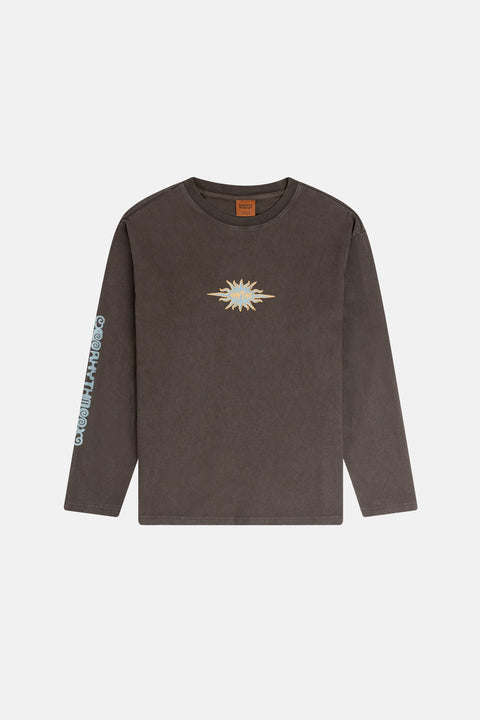 Rhythm Flame Printed Vintage T-Shirt Black