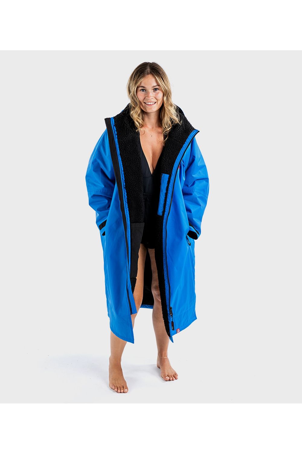 Dryrobe Advance Adult Long Sleeve Cobalt Blue Black