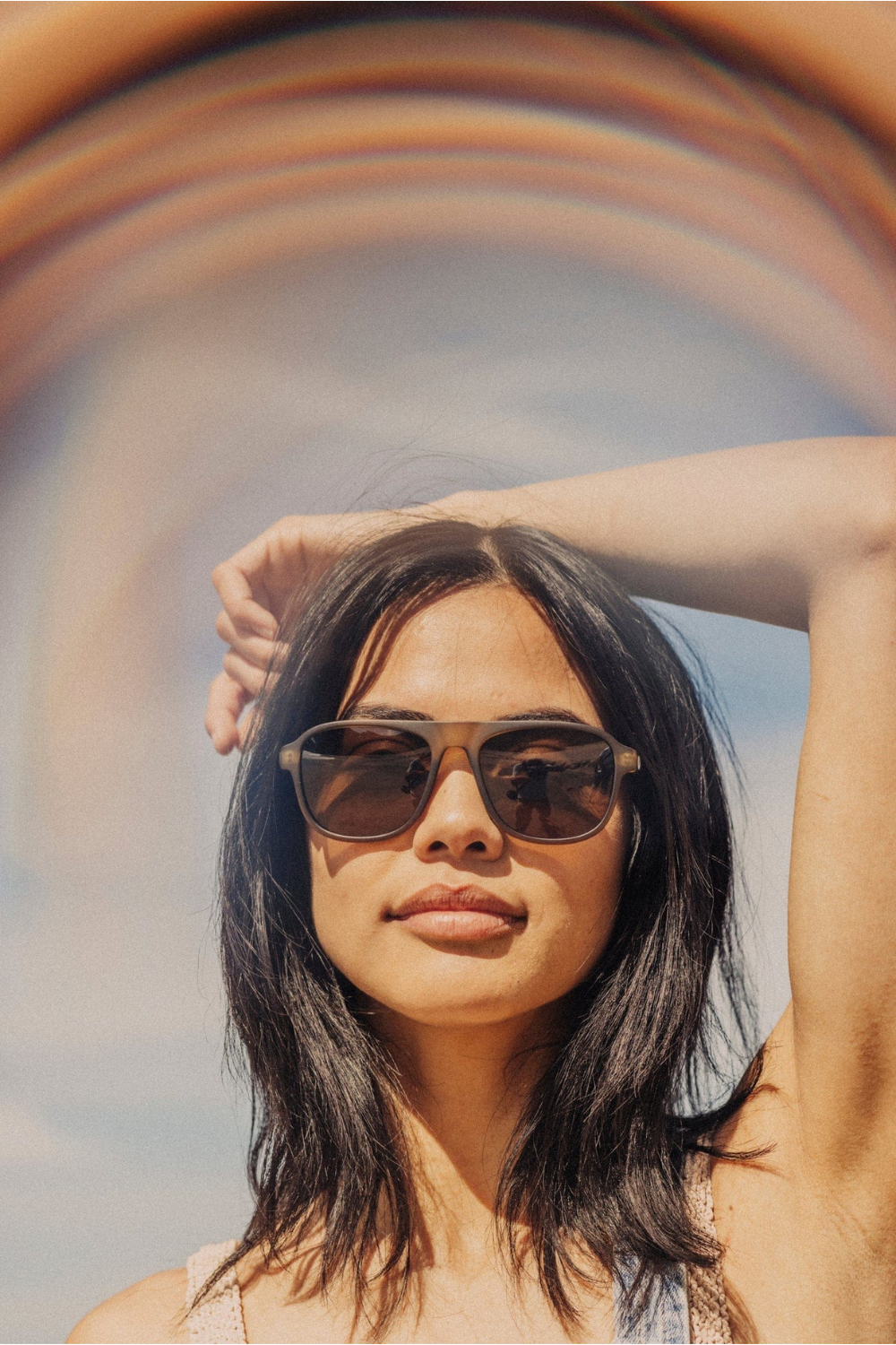 Sunski Shoreline Sunglasses Olive Amber