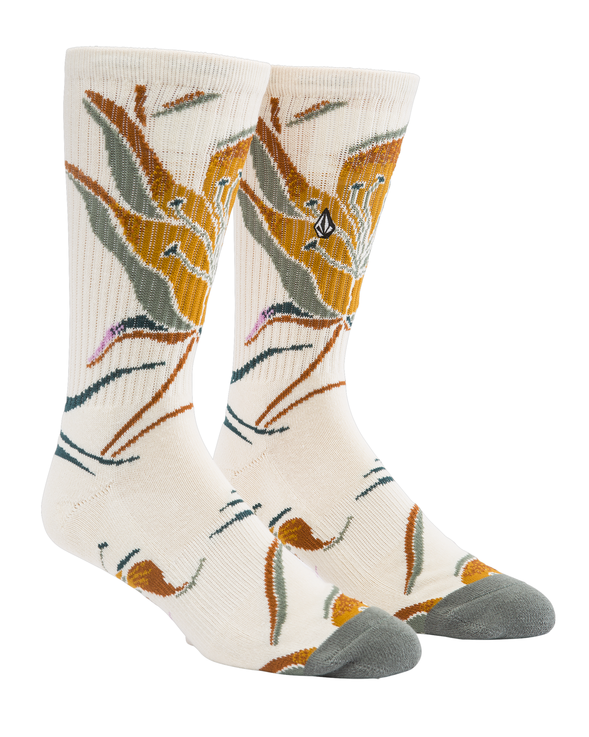 Volcom Printa Stone Sock White