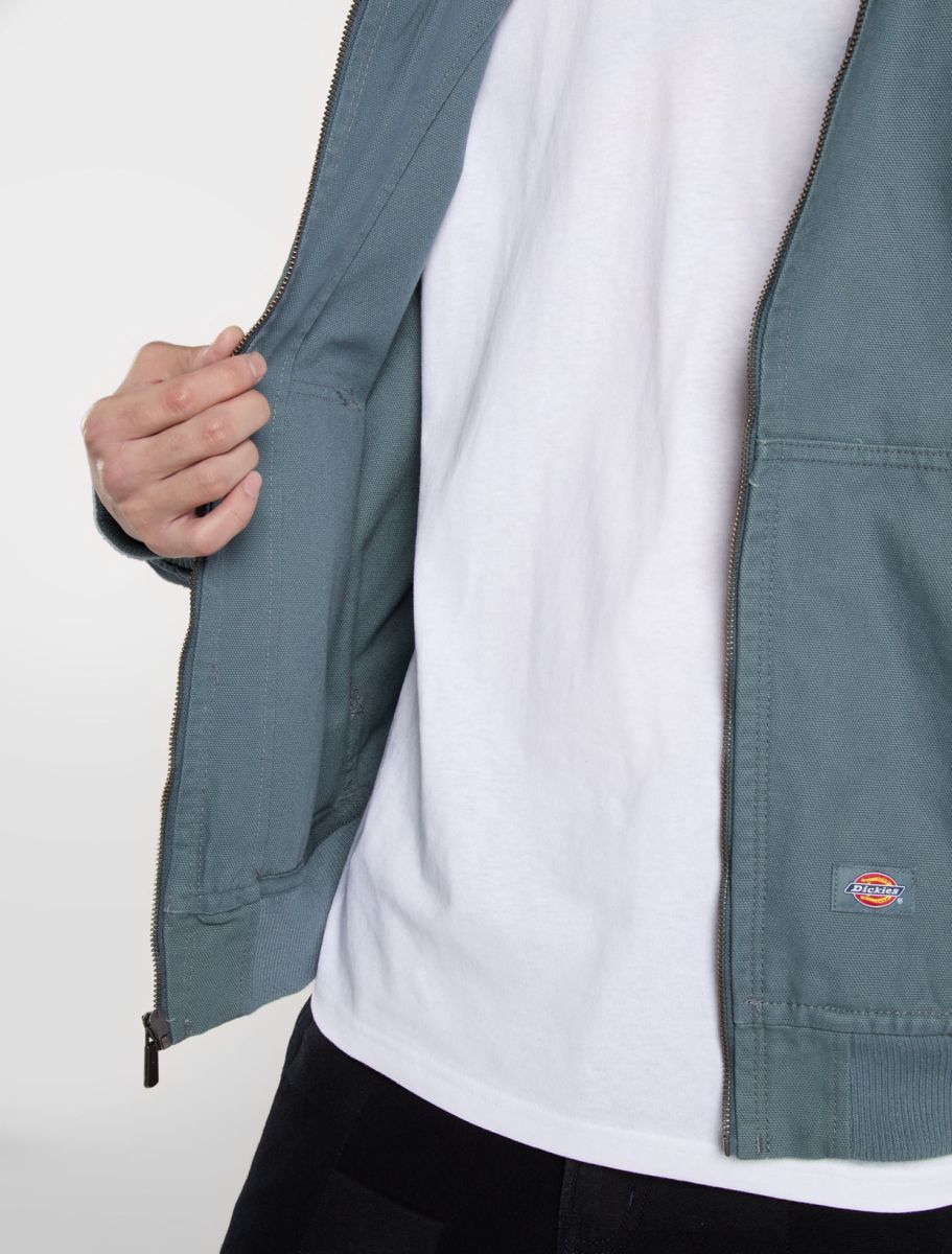 Dickies Duck Canvas Hooded Unlined Jacket Stormy Weather
