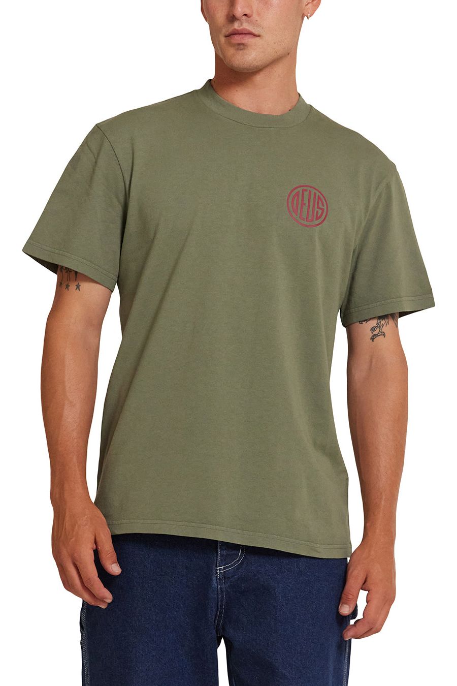 Deus Pill Logo Tee Pine
