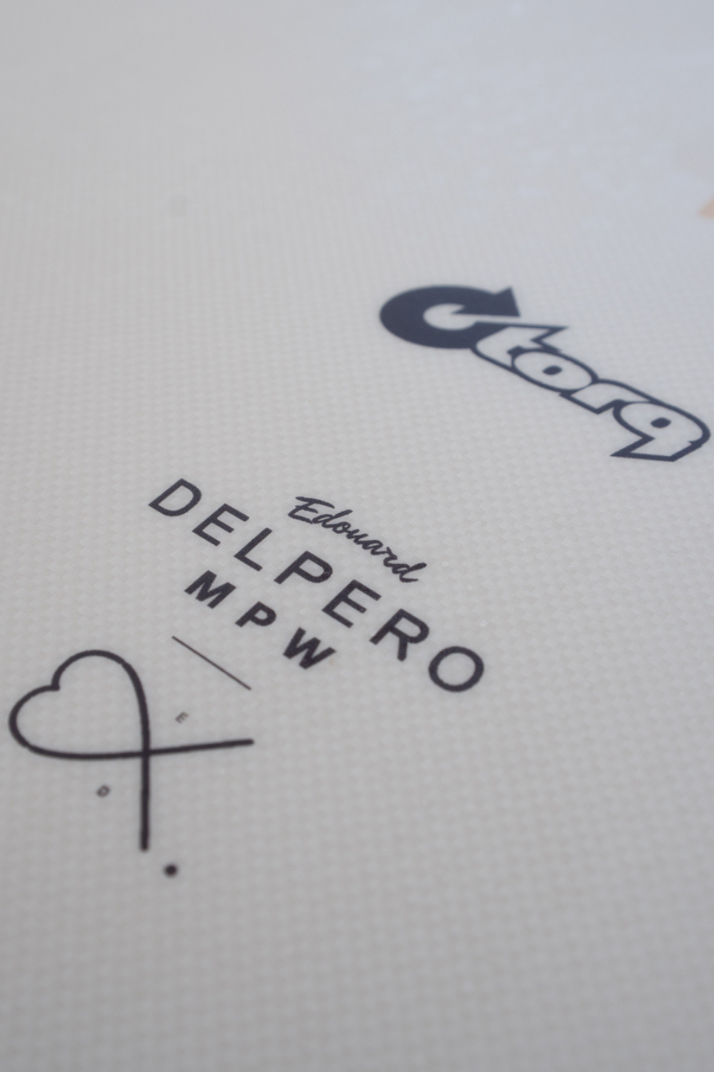 Torq Delpero TET Mid Pro Wide Surfboard Cream