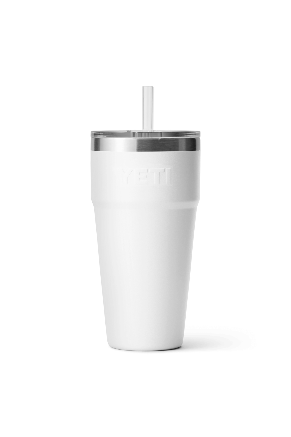 Yeti Rambler 26oz Straw Cup White