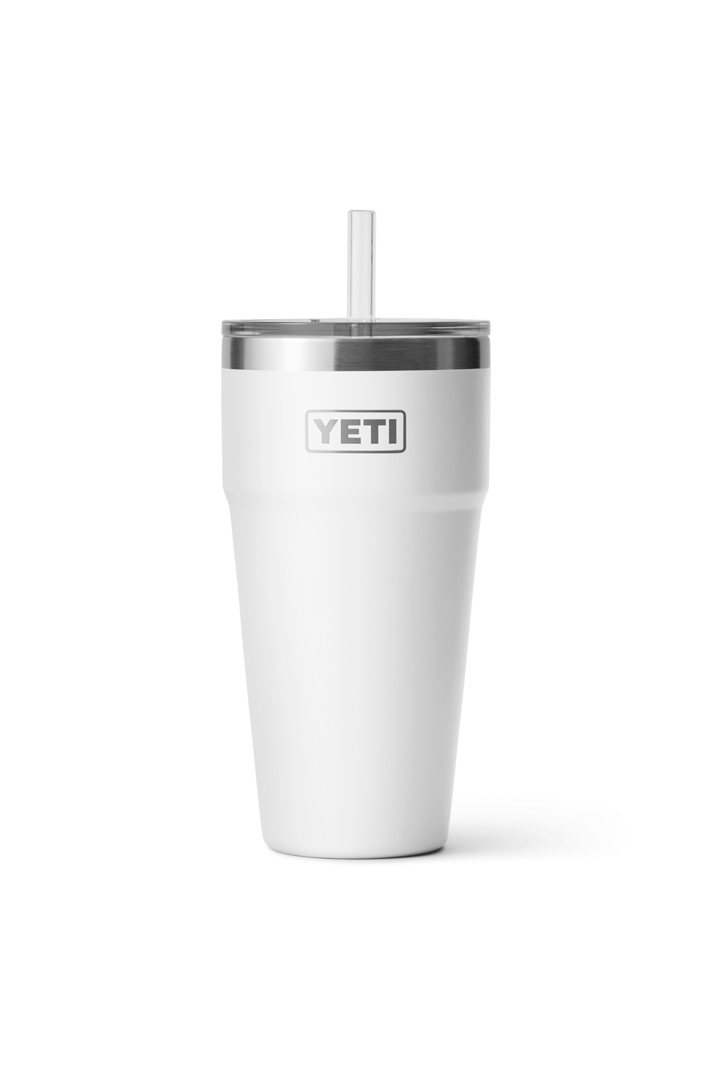 Yeti Rambler 26oz Straw Cup White