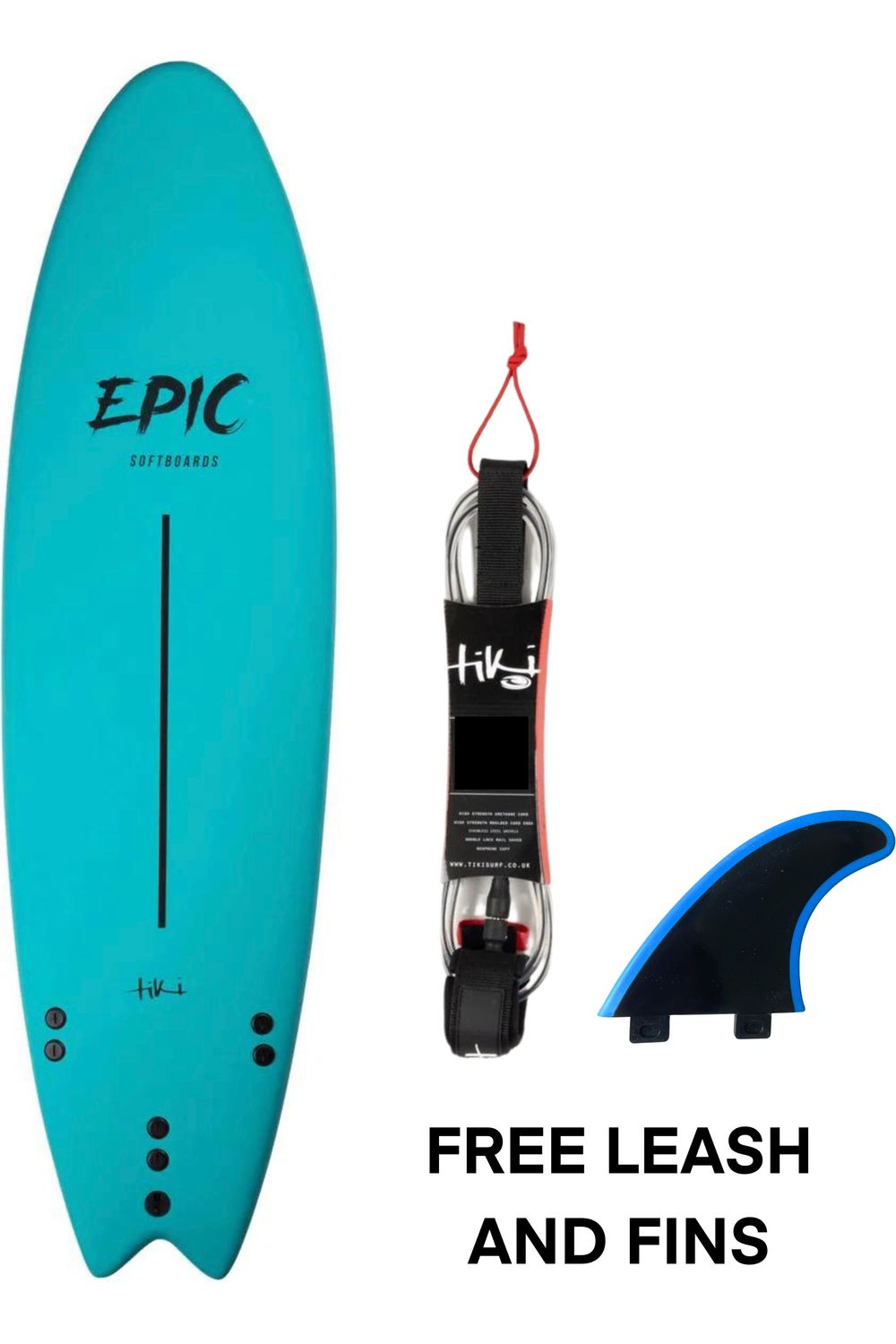 CL Tiki Epic Surfboard BUNDLE