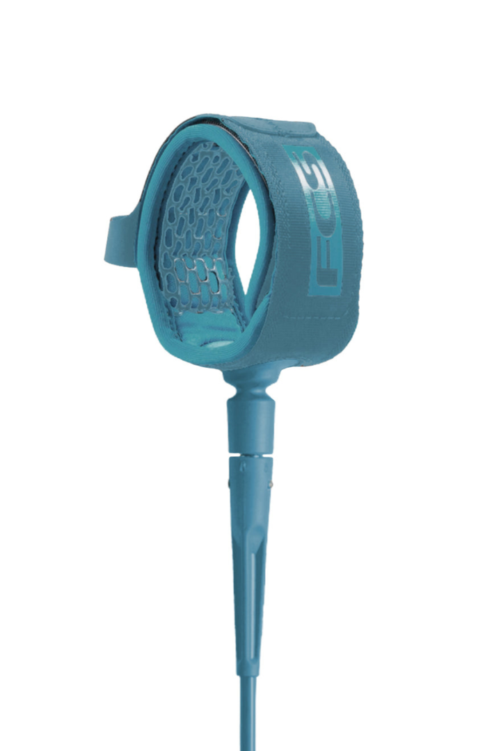 FCS Calf Essential Longboard Leash in Tranquil Blue