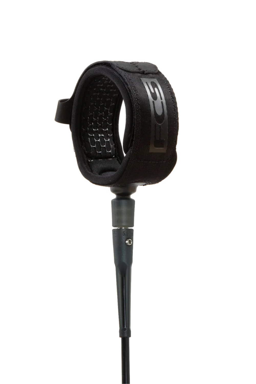 Black FCS 5'surfboard leash