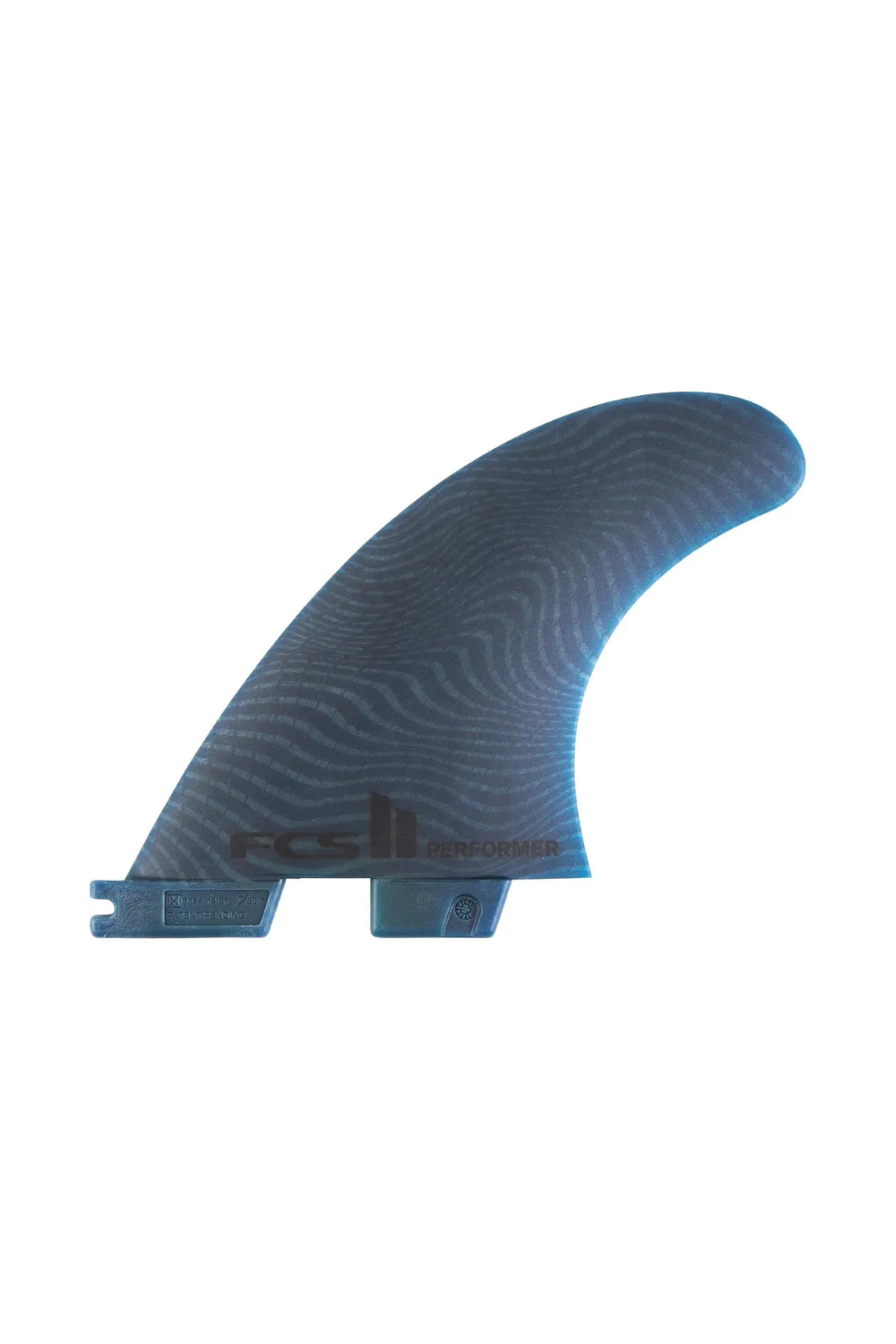 Blue surfboard fin