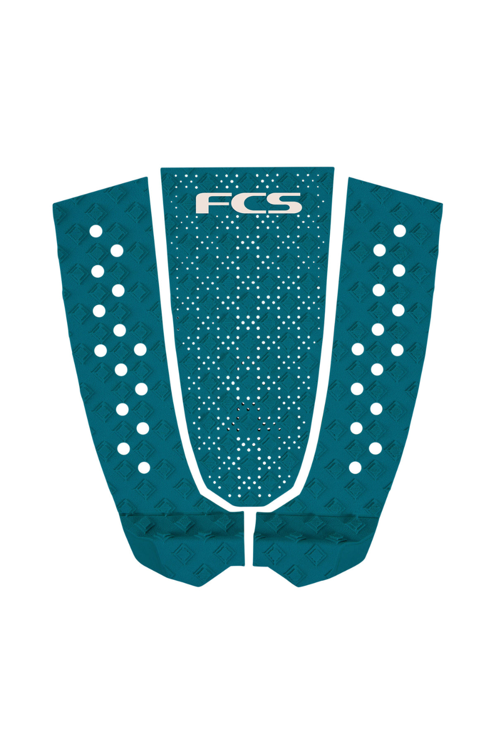 Blue FCS Surfboard tail pad in blu