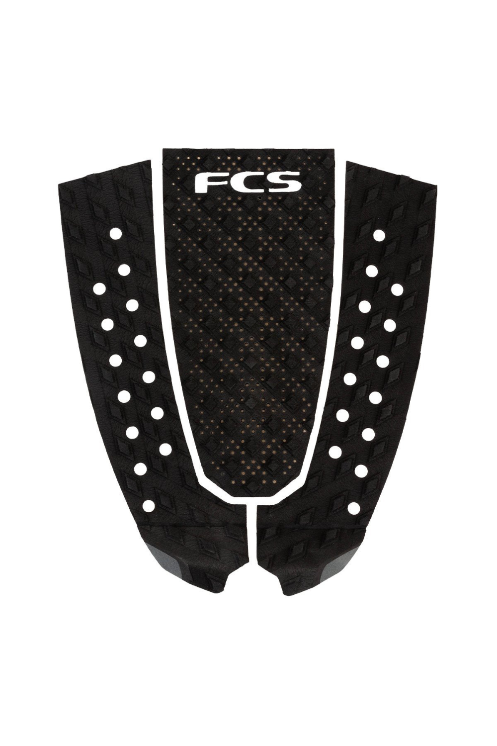 Black FCS surfboard tail pad