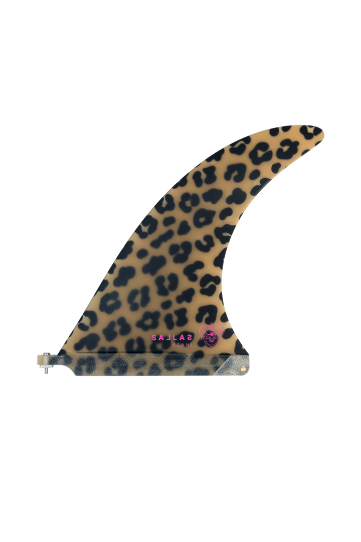 Flying Diamonds Kai Sallas x Keani Canullo Surfboard Single Fin in Leopard