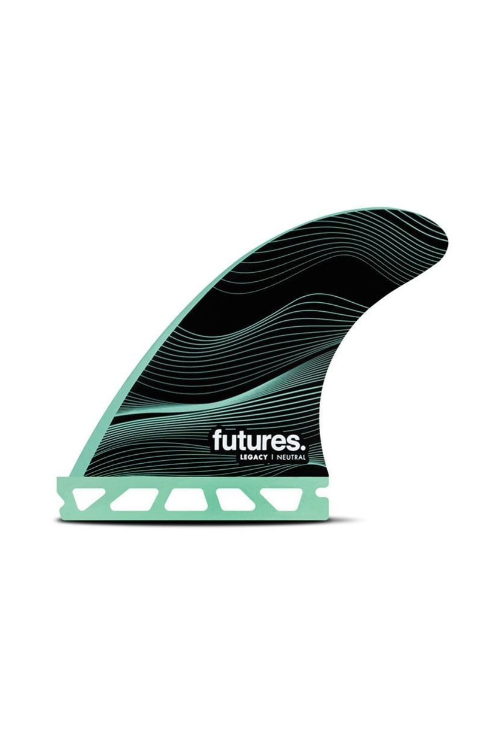 Futures F4 Legacy Honeycombe Surfboard Thruster Fins in Green and Black