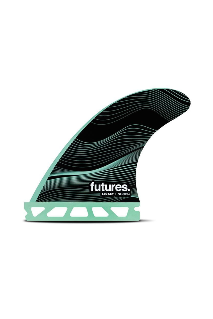 Futures F4 Legacy Honeycombe Surfboard Thruster Fins in Green and Black