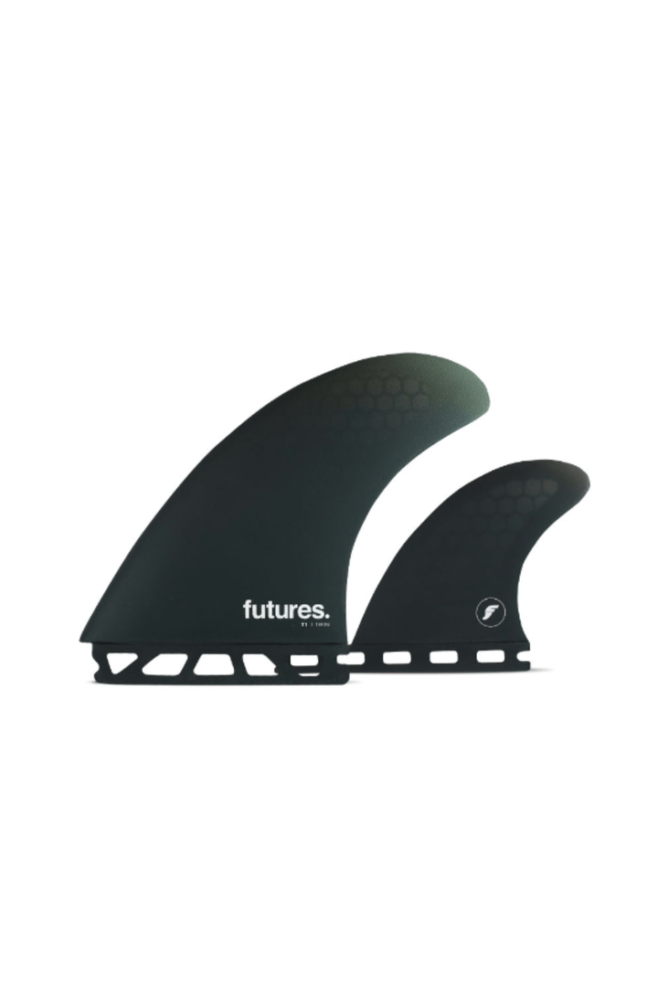 Futures T1 Twin + 1 Surfboard Fin Set in Honeycomb Navy