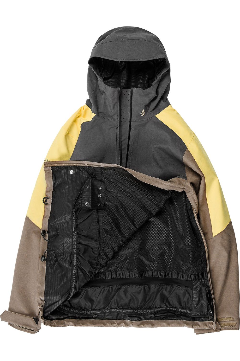 Giacca Da Snowboard Volcom Brighton Con Cappuccio - Unisex, Impermeabile E Tecnica - Nuovi Colori A Blocchi