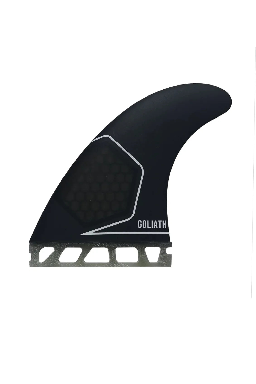 Black surfboard fin