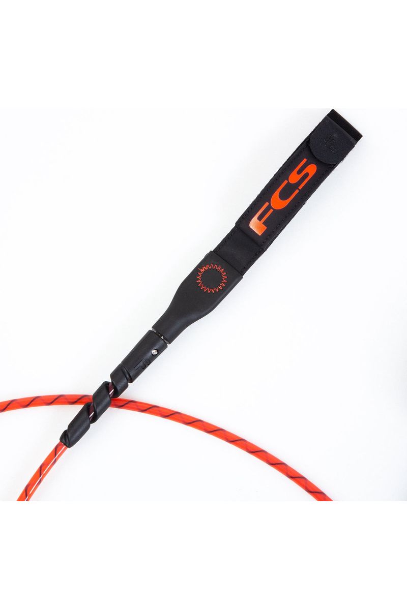 FCS Freedom Helix 7’ All Round Leash Red Black