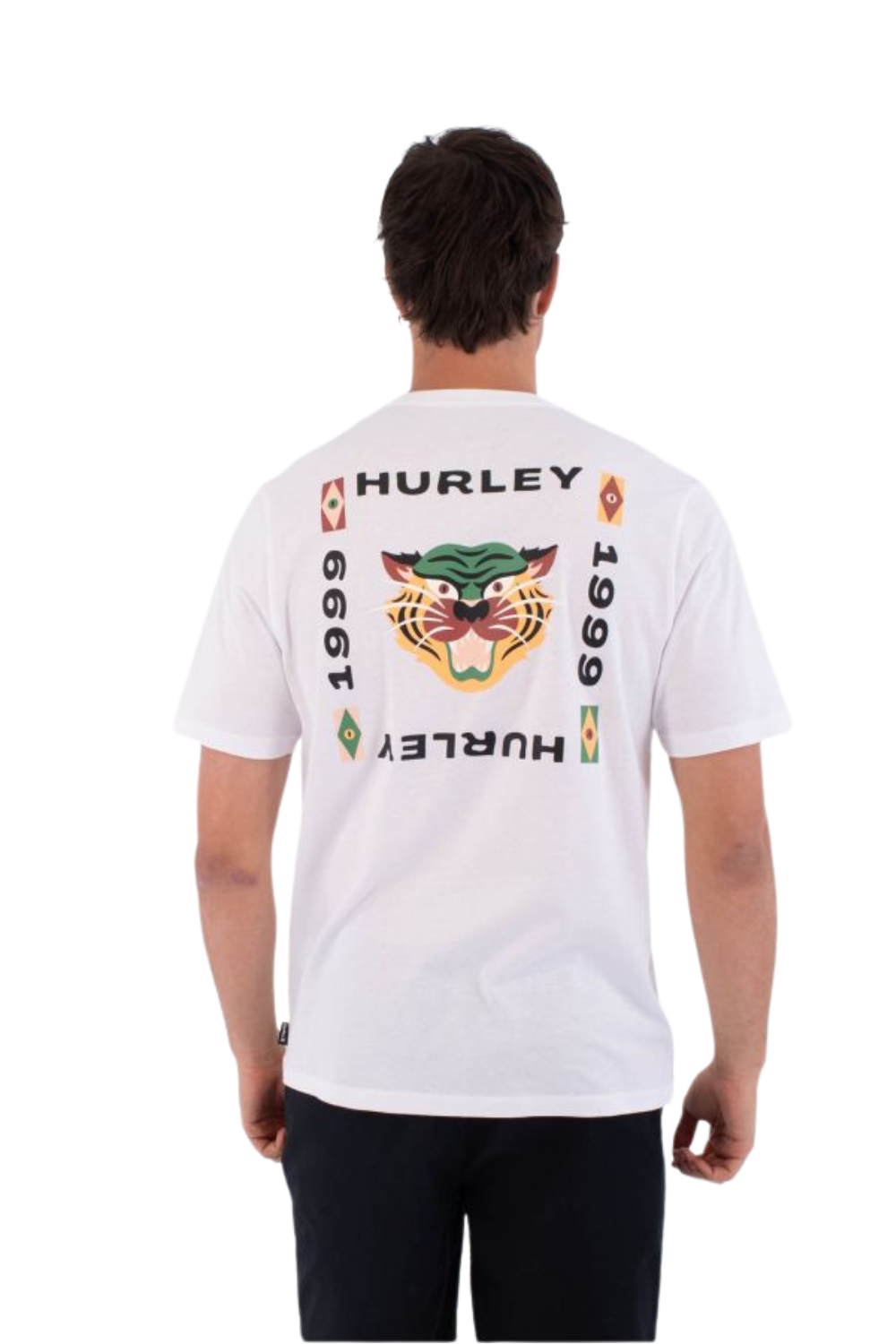 Hurley Printing Press Bolud Mens T-Shirt White