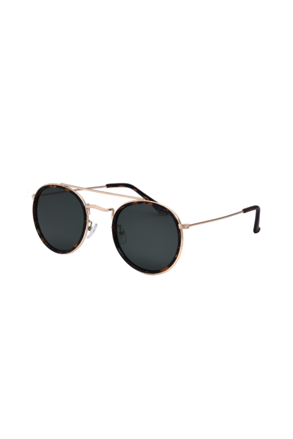 Tortoise shell and gold sunglasses