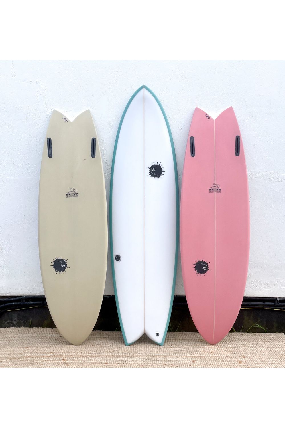 Tiki Custom Surfboard - 5'10 Parrot Twin - Pink