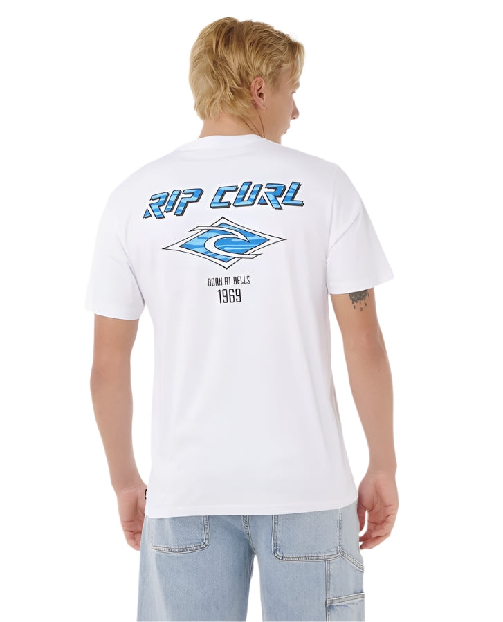 Rip Curl Fade Out Icon T-Shirt White
