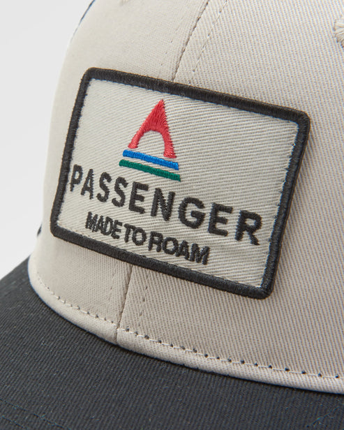 Passenger Core Organic Cotton Trucker Cap Black/ White