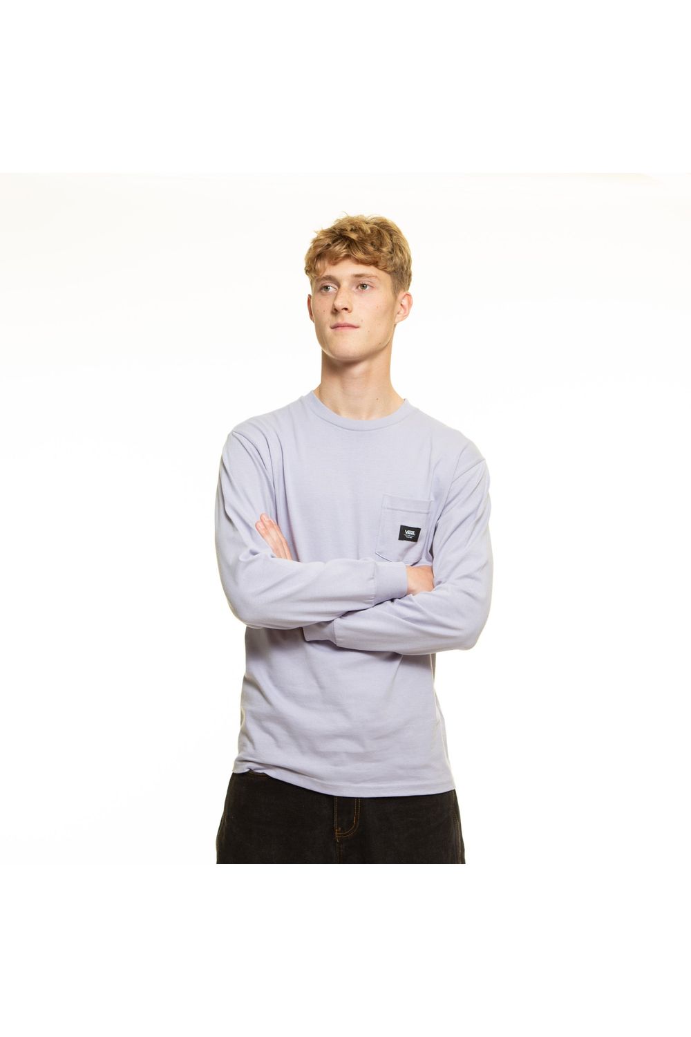 Vans Woven Patch Pocket Long Sleeve T-Shirt Languid Lavender