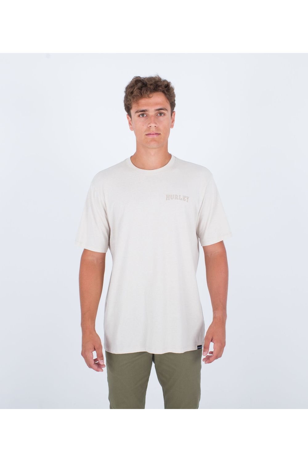 Hurley Evd Tiger Palm Short Sleeve T-Shirt Bone