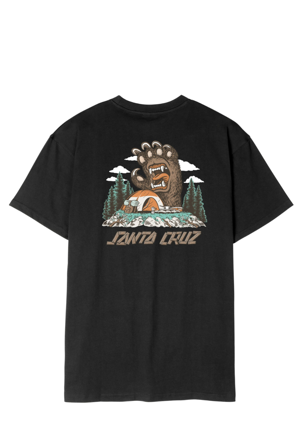 Santa Cruz Screaming Grizzly T-Shirt Black