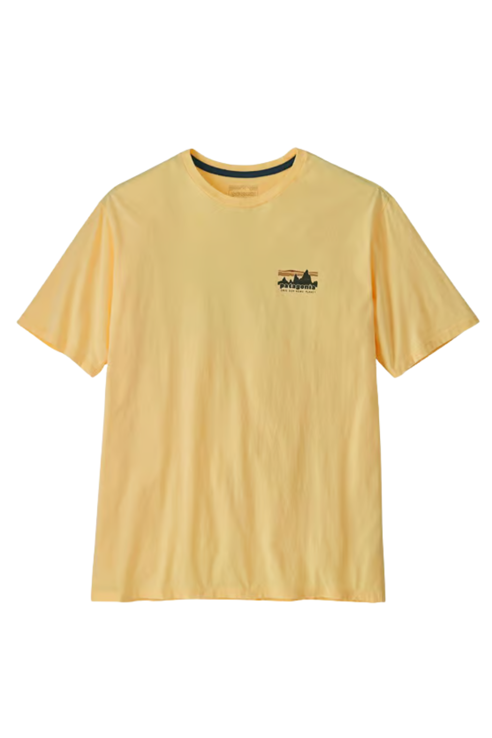 Patagonia Mens '73 Skyline Organic T-Shirt Buttercup Yellow