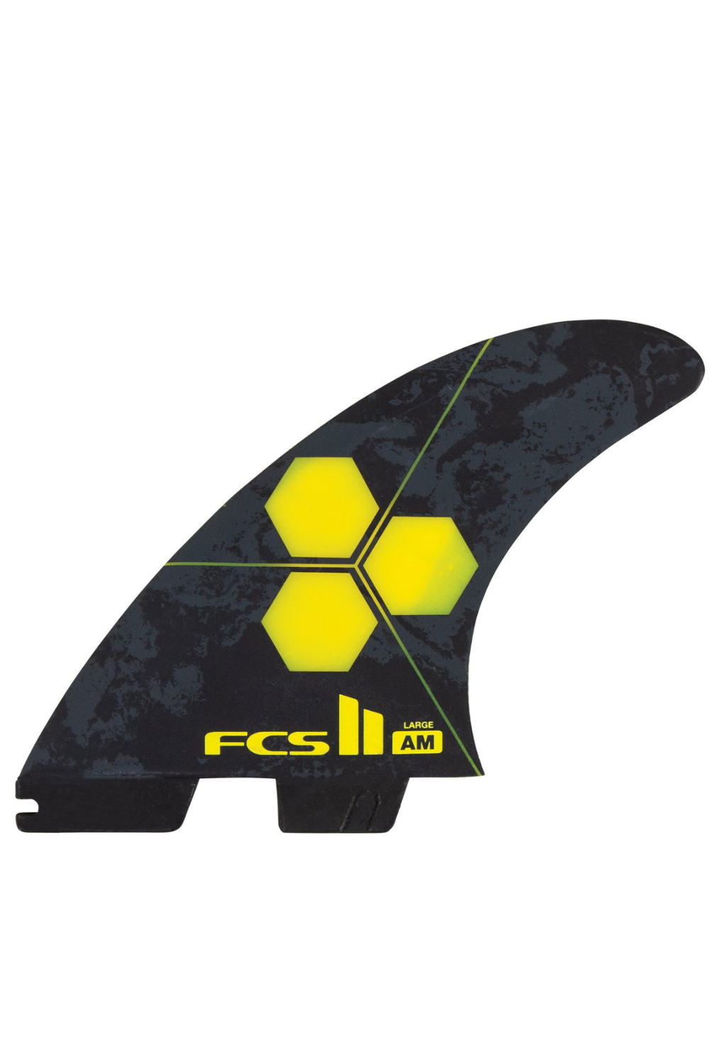 FCS II AM PC Large Tri Fins Yellow