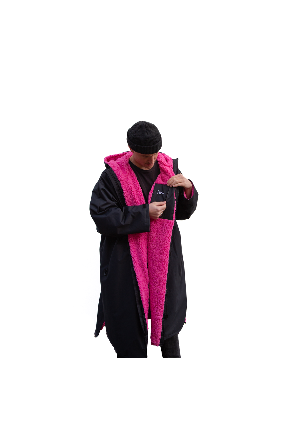 Tiki Tech Robe Black Pink