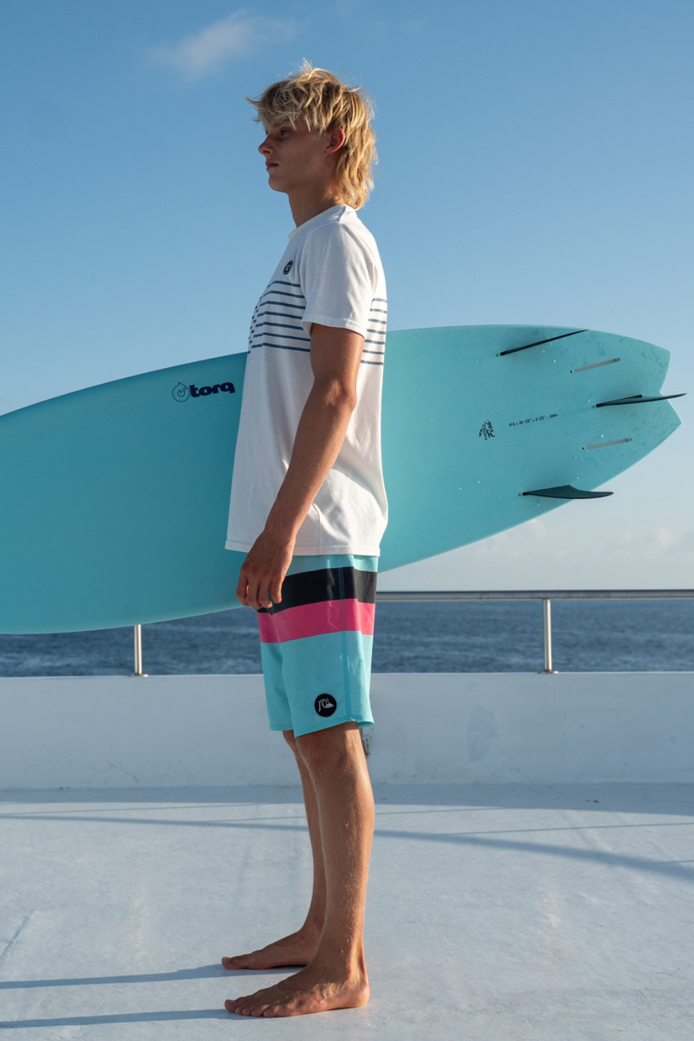 Torq Mod Fish TET Surfboard Laguna Artic Blue