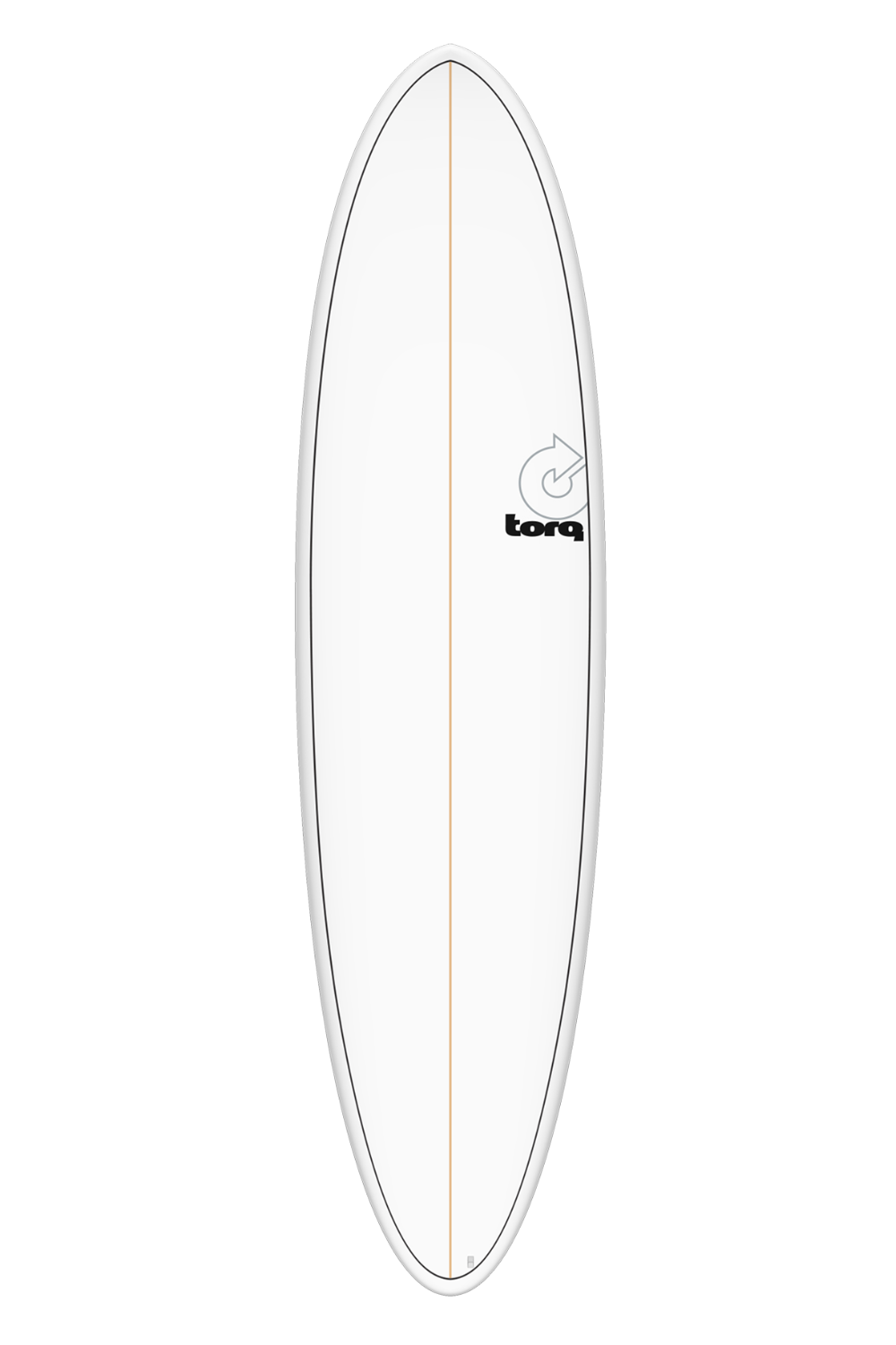 Torq TET Mod Fun Surfboard White Pinline