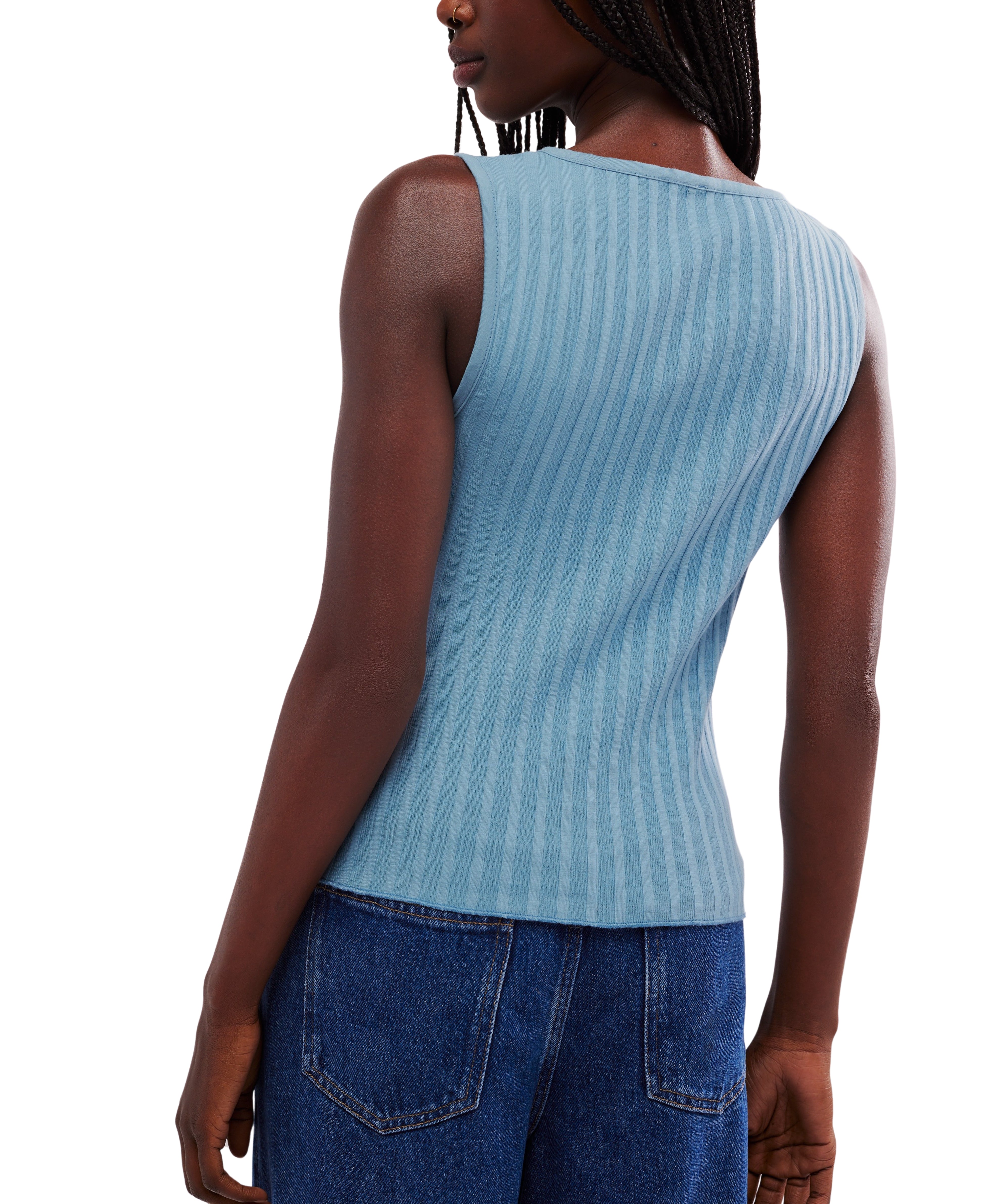 Free People Tilly Vest Blue