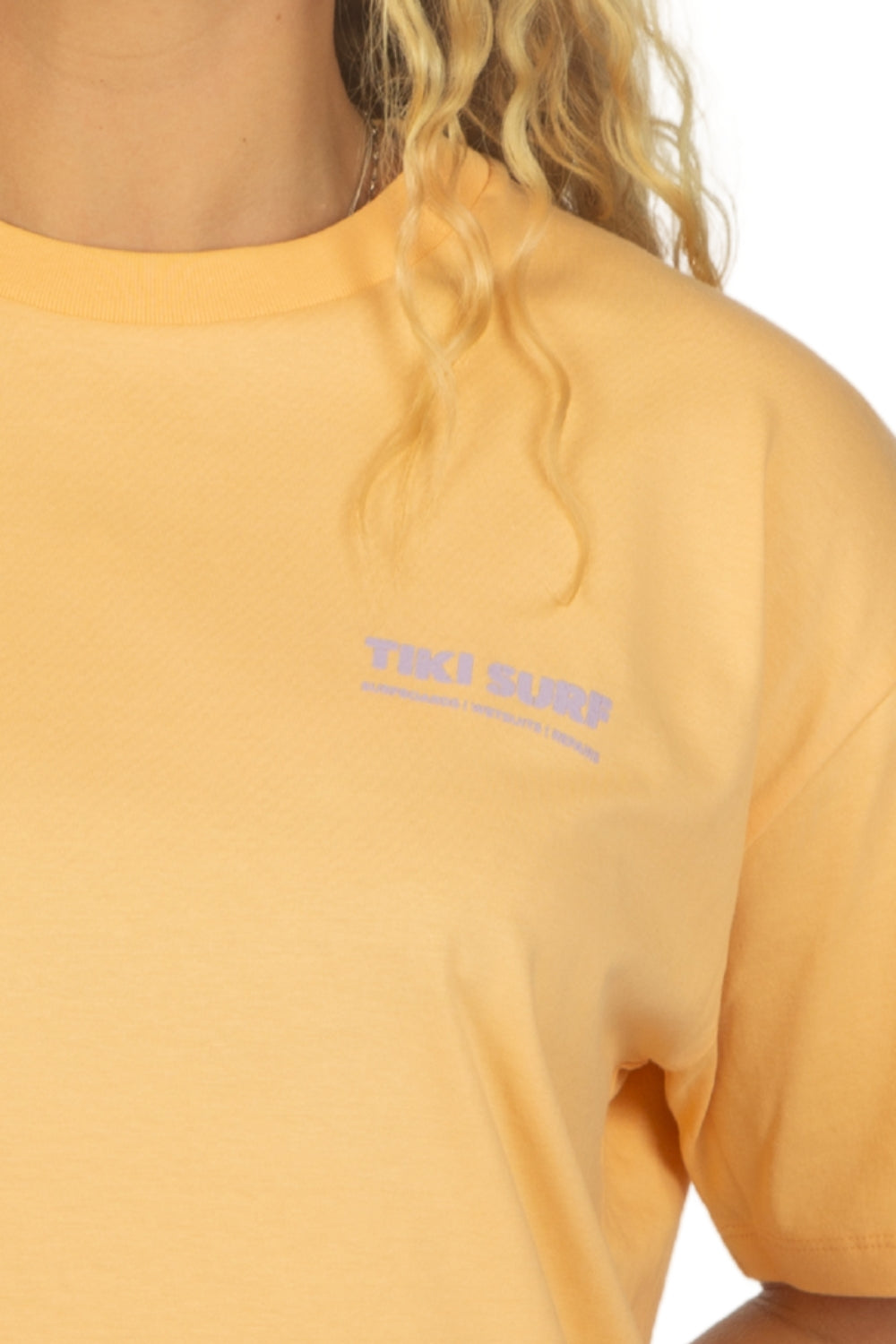 Tiki OG Surf Shop Womens T-Shirt Yellow