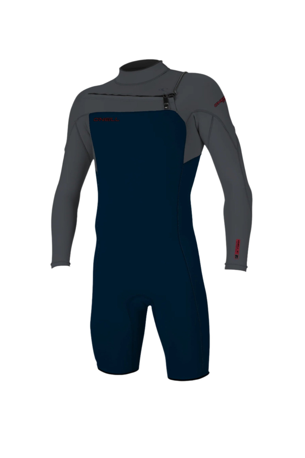 O'Neill Hammer 2mm Mens Spring Wetsuit with Lond Sleeves and Chest Zipi n dark navy and grey colours 