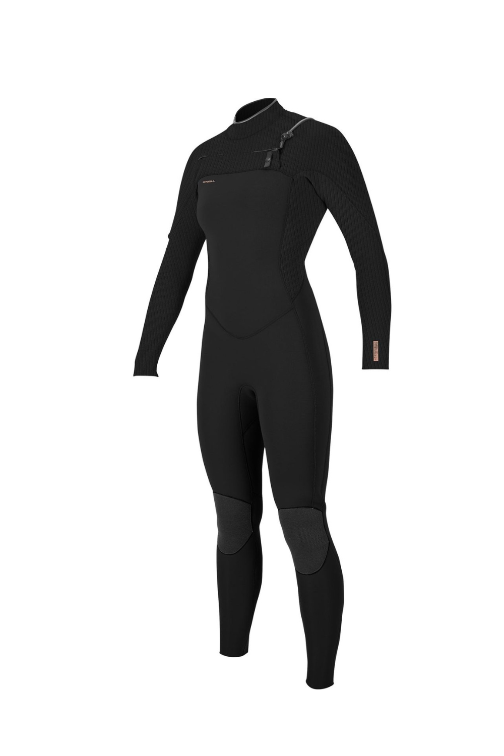 Black wetsuit on a white background