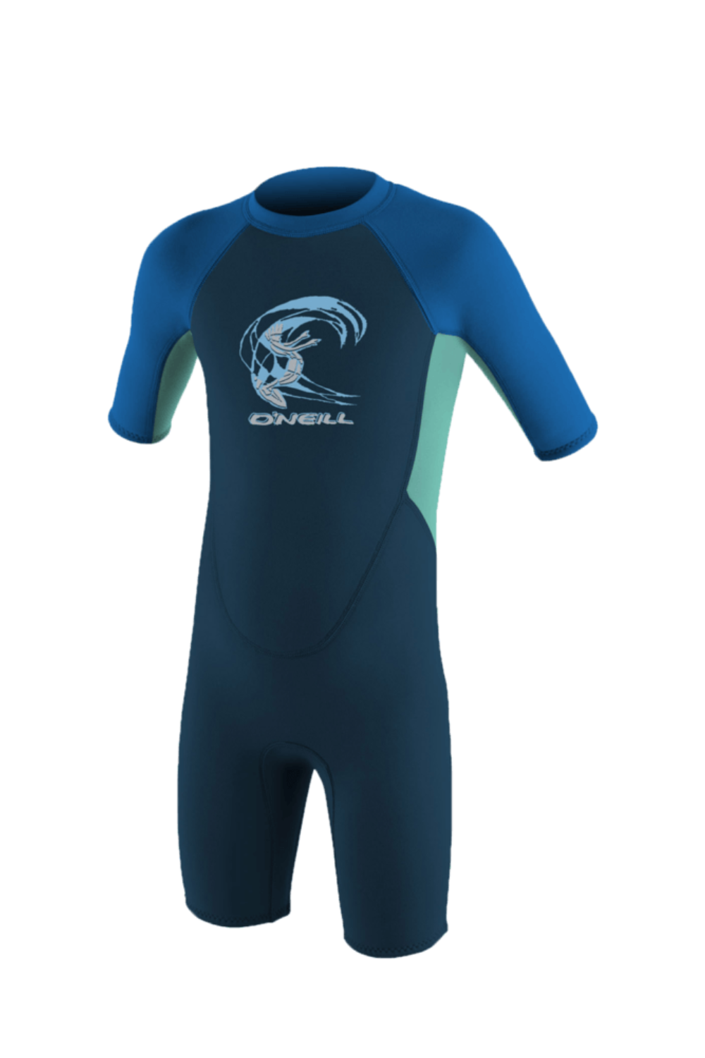 Blue and black O'Neill toddler shortie wetsuit 