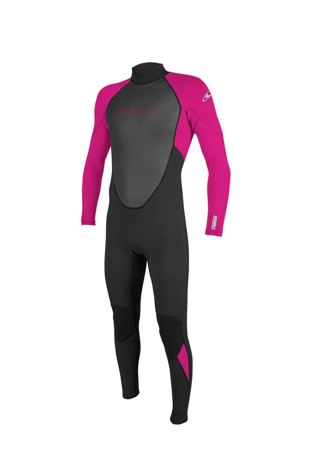 O'Neill Reactor-2 3/2mm Youth Wetsuit with Back Zip in Black and Pink