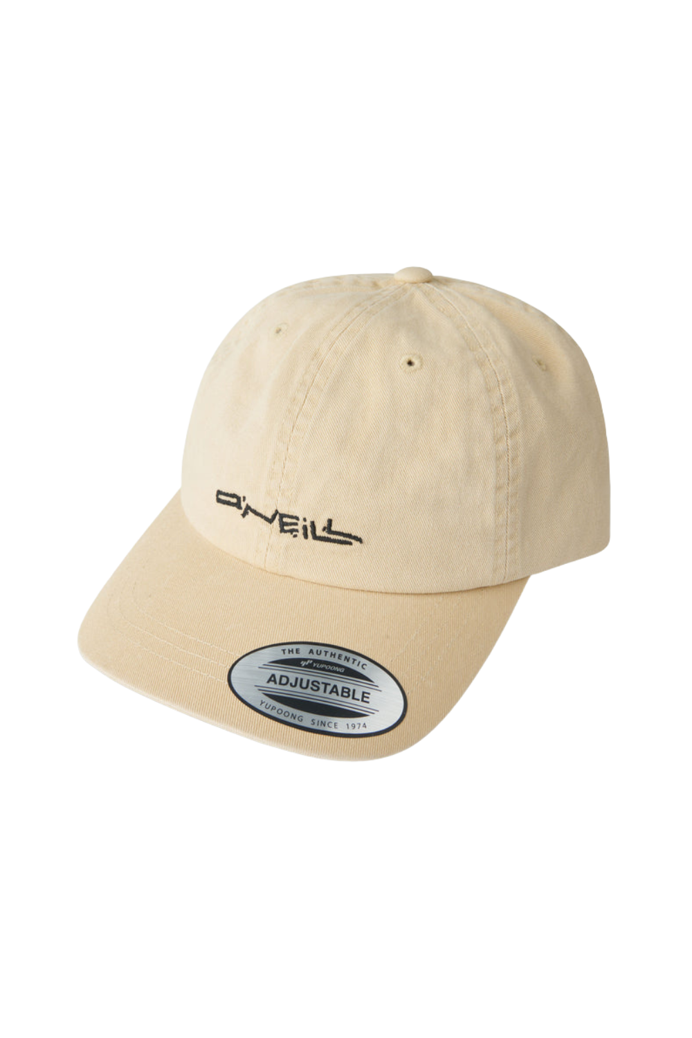beige cap with O'Neill embroidered on the front