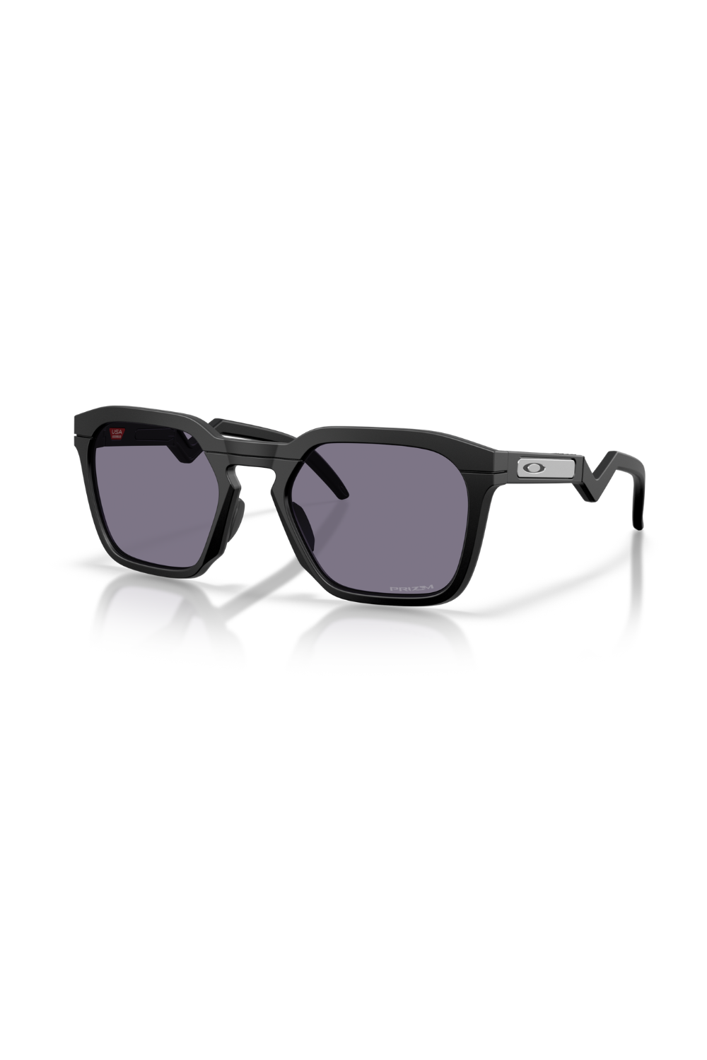 Oakley HSTN SQ Sunglasses with a black frame and grey lenses