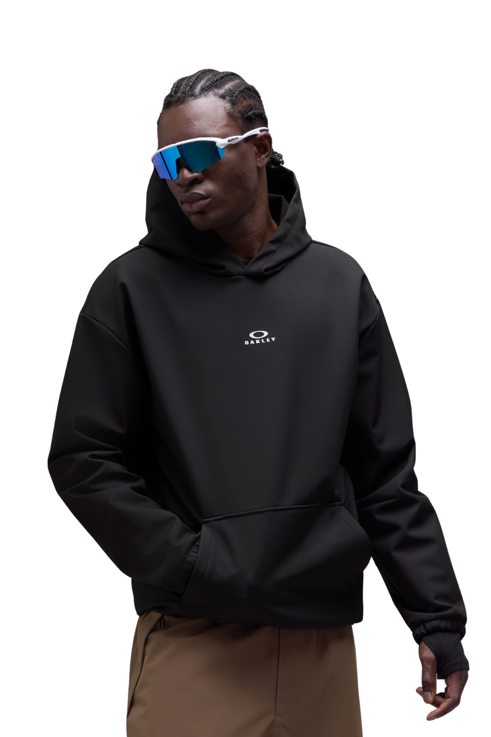 Oakley Wintertide Scratched Mens Sotfshell Hoodie Pitch Black