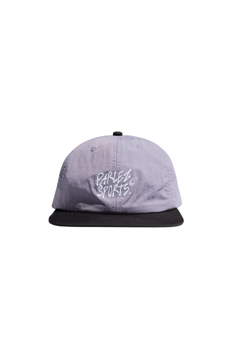 Light purple cap with black brim and logo on a white background