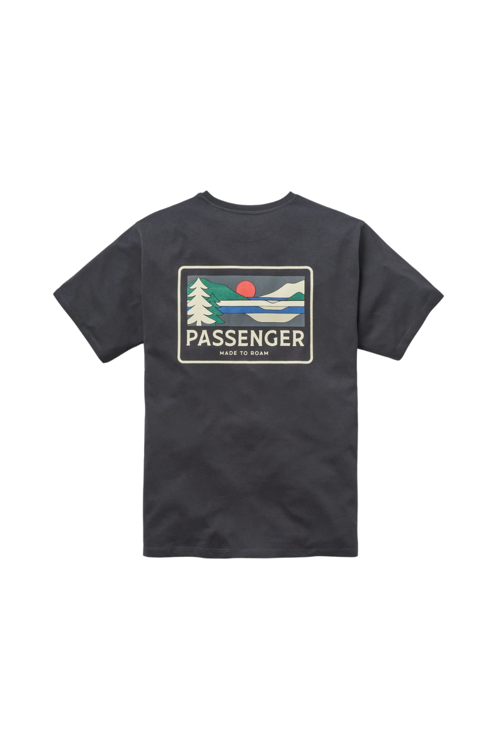 Passenger Roamer Mens Recycled Cotton T-Shirt Black