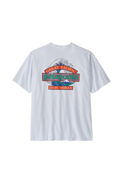 Patagonia Mens Great Waves Responsibili-Tee White