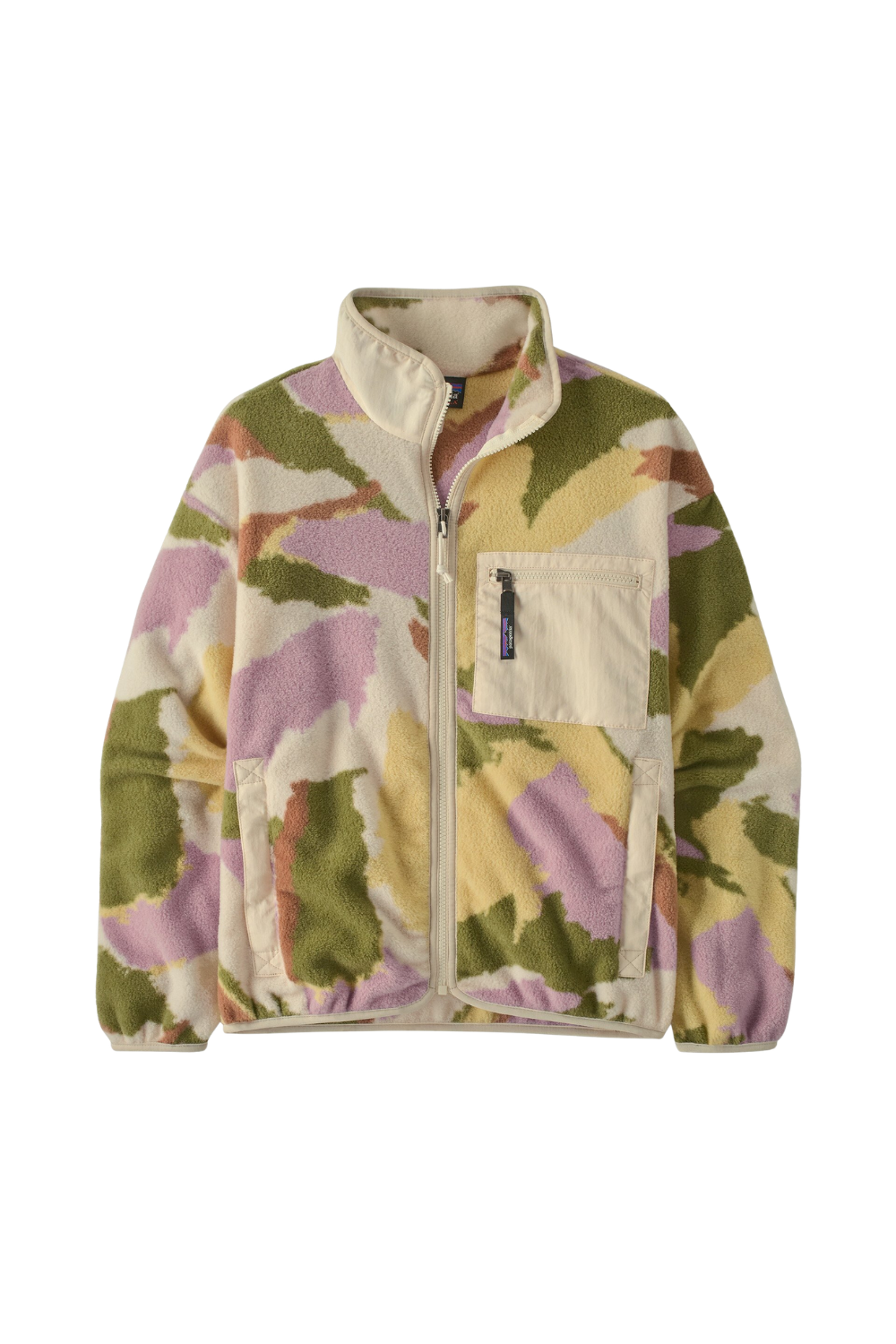 Floral patterned jacket on a white background