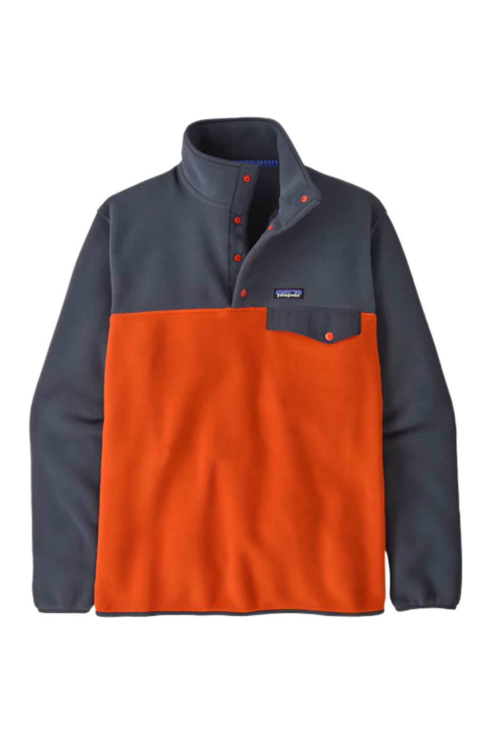 Patagonia Mens Light Weight Synch Snap-T Pullover Pollinator Orange